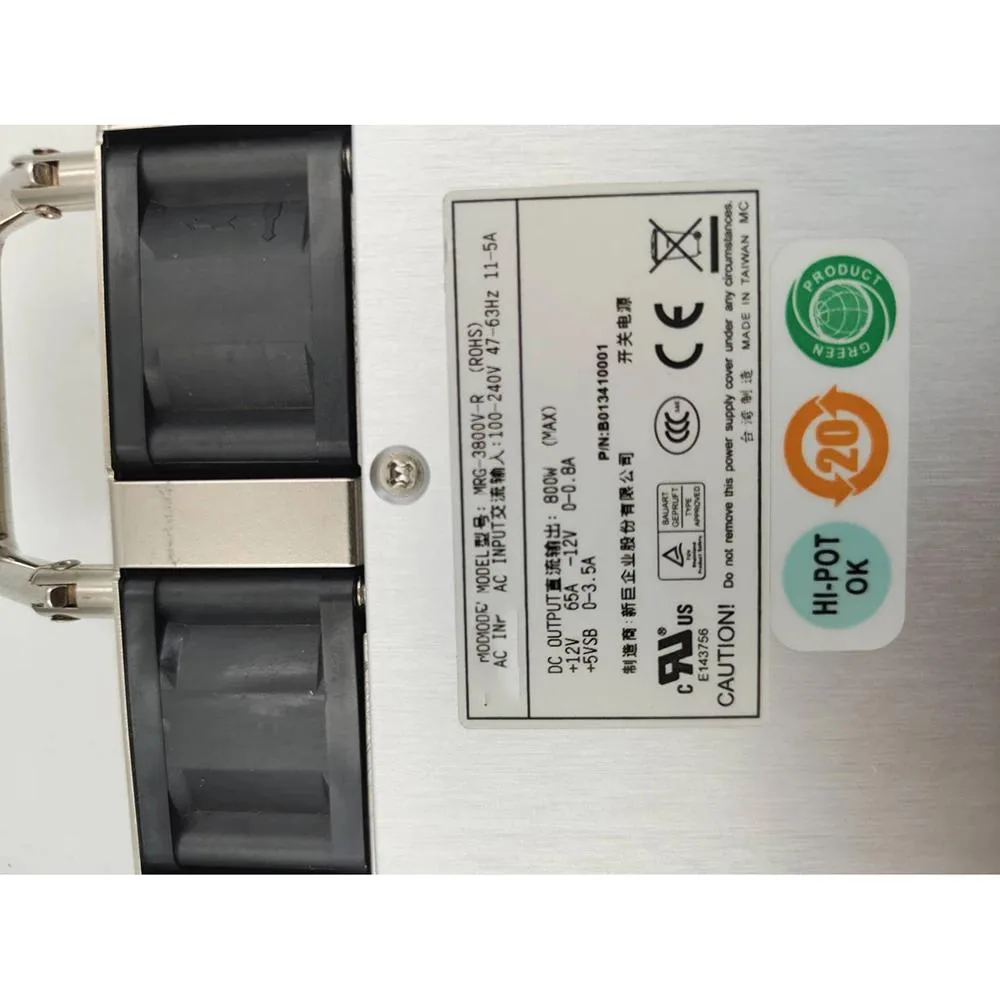 KHACHIMO MRG-3800V-R 800W redundant power supply module, matte metal casing