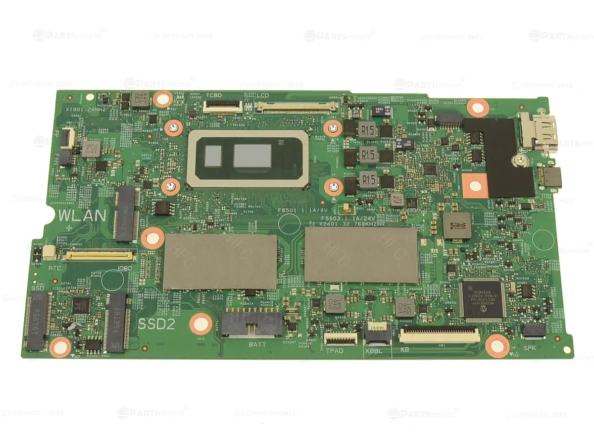 Dell Inspiron 7386 2-in-1 motherboard with Intel Core i7-8565U 1.8GHz and 8GB RAM