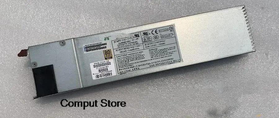 Redundant server power supply unit, matte metal finish, 720W