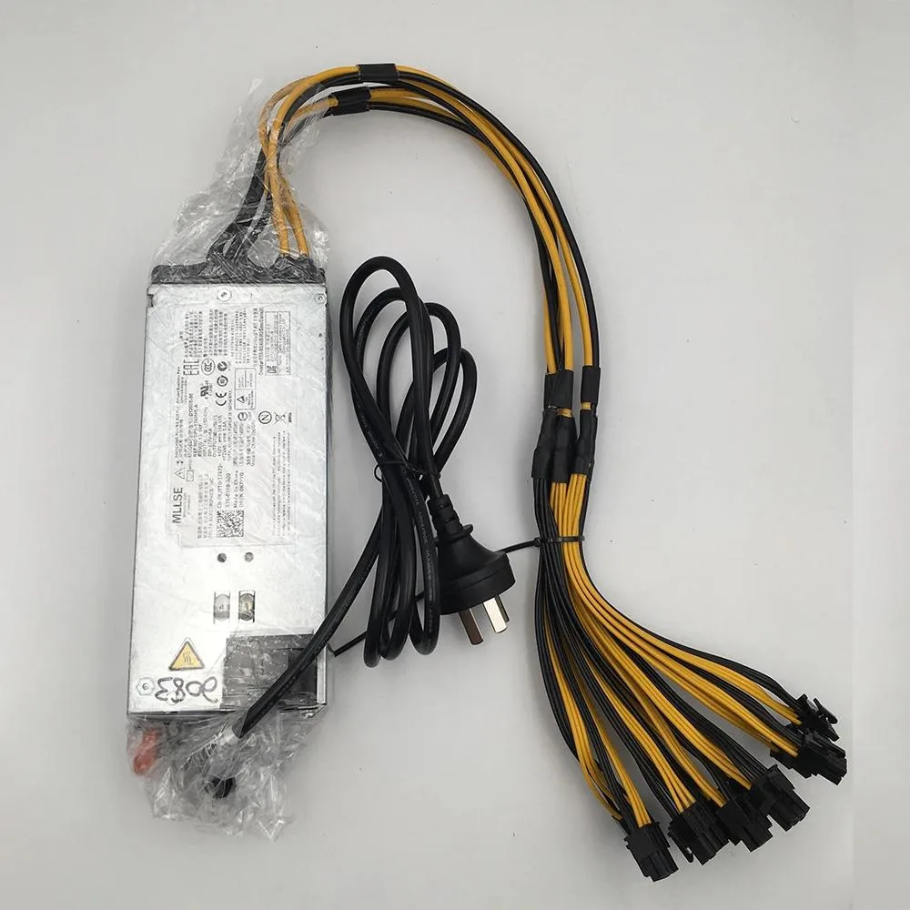 KHACHIMO D1200E-S1/S0 1400W ATX power supply unit with ten 6-pin connectors