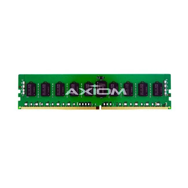 Green 288-pin DDR4 DIMM with black chips, 8 GB registered module