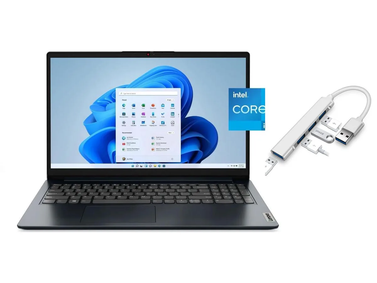 Lenovo IdeaPad 1i 15.6 inch laptop in Abyss Blue finish