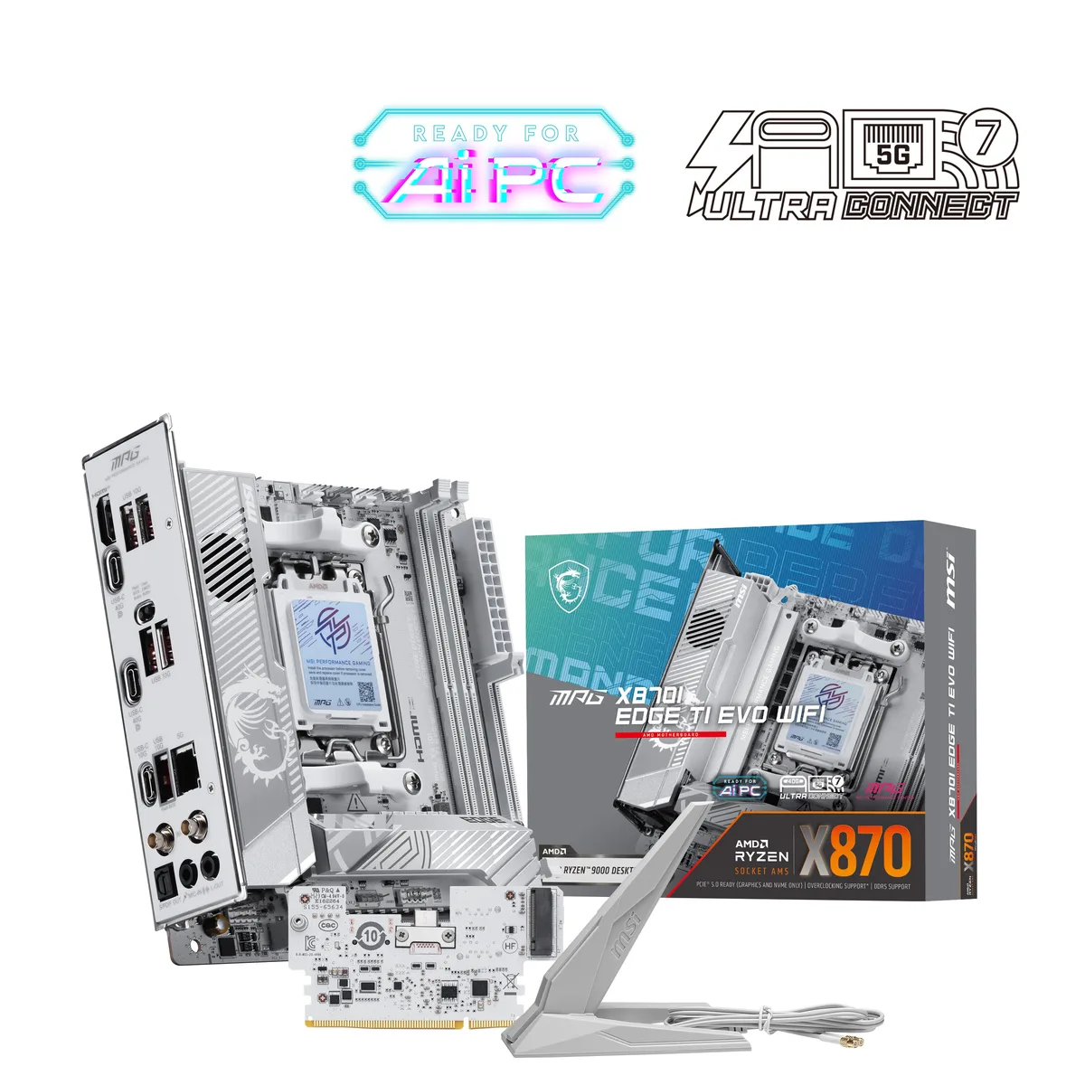 MSI MSI MPG X870I EDGE TI EVO WIFI AMD motherboard — product photo