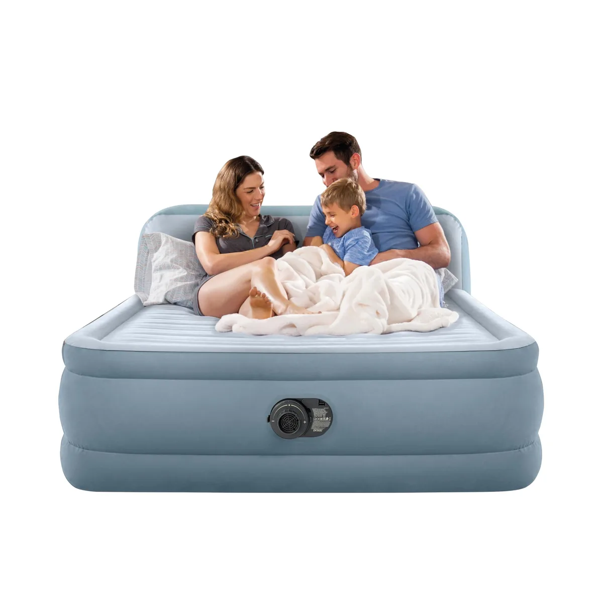  CANMOV Queen Plush Headboard Airbed 18in 600lb 64449ED — ภาพสินค้า