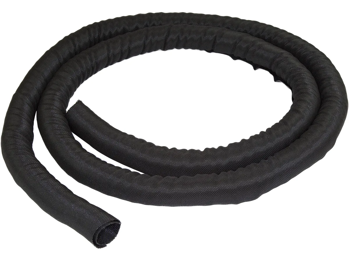 STARTECH STARTECH WKSTNCM2 15 ft 4.6 m cable management sleeve trimmable fabric 25-38 mm expandable black — ürün fotoğrafı