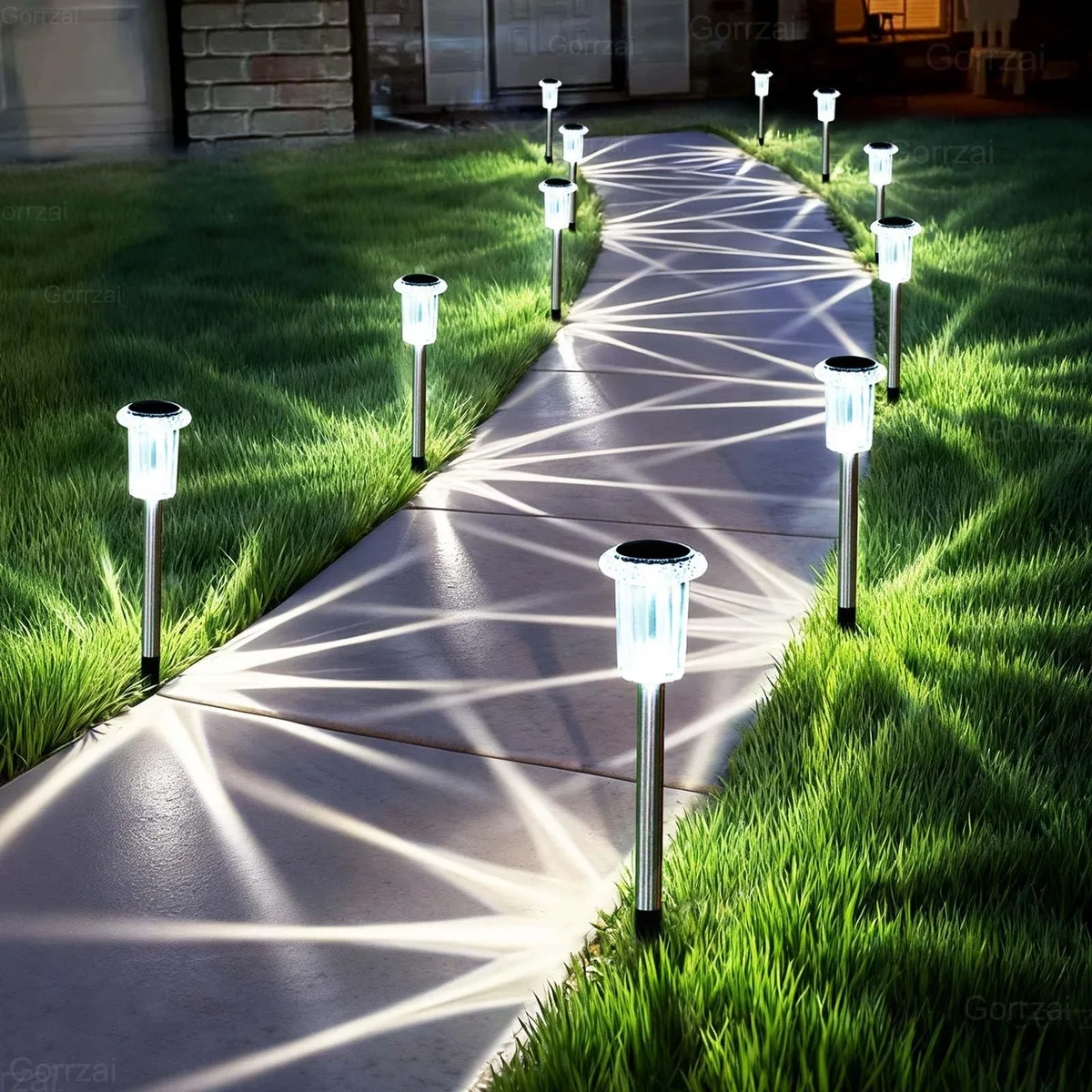 COO-55T10 12 Pack Landscape Lighting 6000K IP65 Stainless Steel — fotografia produktu
