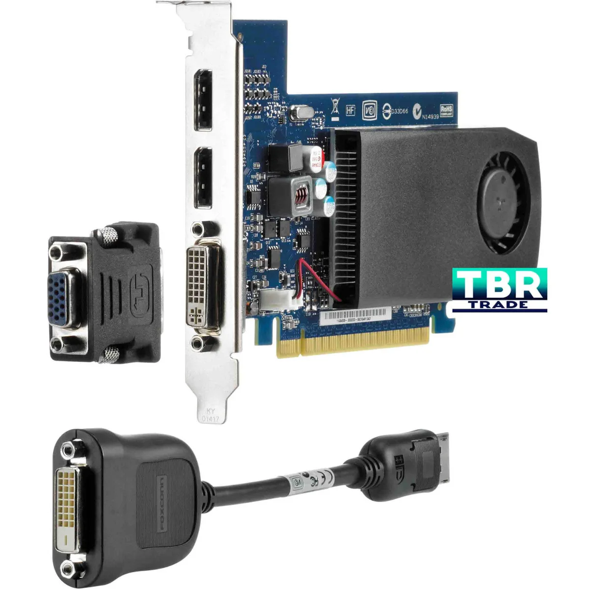 NVIDIA GeForce GTX 745 graphics card with DVI and DisplayPort outputs