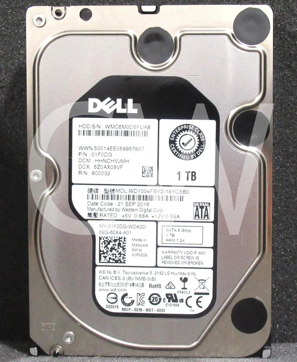 DELL DELL WD1004FBYZ 1TB 7.2K 128MB 3.5" SATA internal hard drive — 商品照片