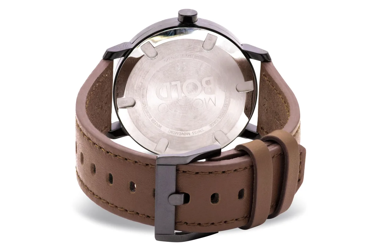 Movado Movado Bold 3600537 40 mm cognac leather watch — product photo