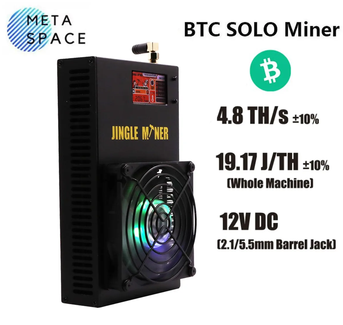 AFRNDK AFRNDK Solo Pro 4.8Th/s SHA-256d 96W mining hardware — photo du produit