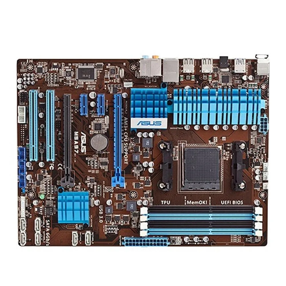 ATX motherboard with AM3+ socket and DDR3 slots