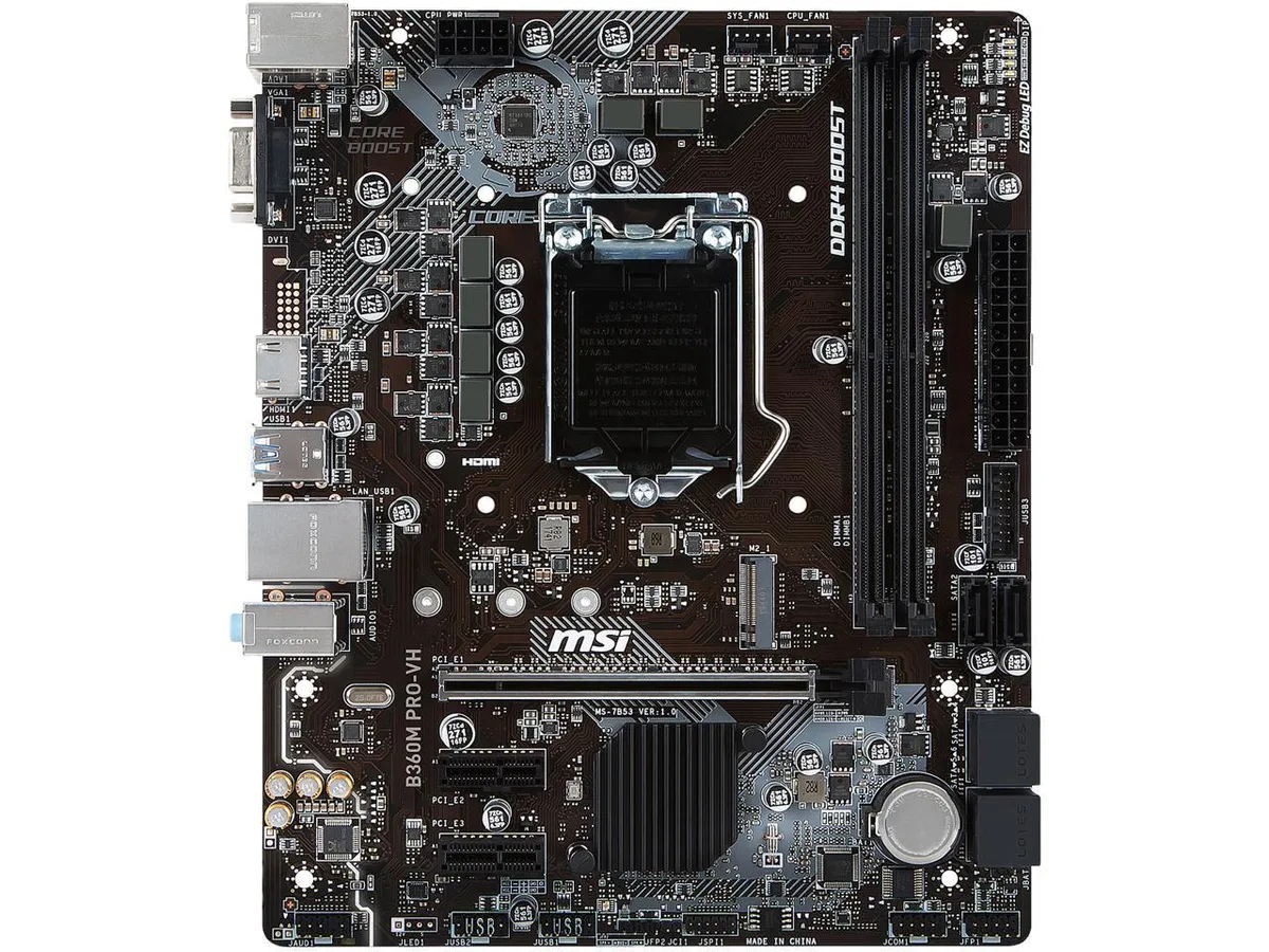 MSI MSI PRO B360M PRO-VH Intel motherboard — photo du produit