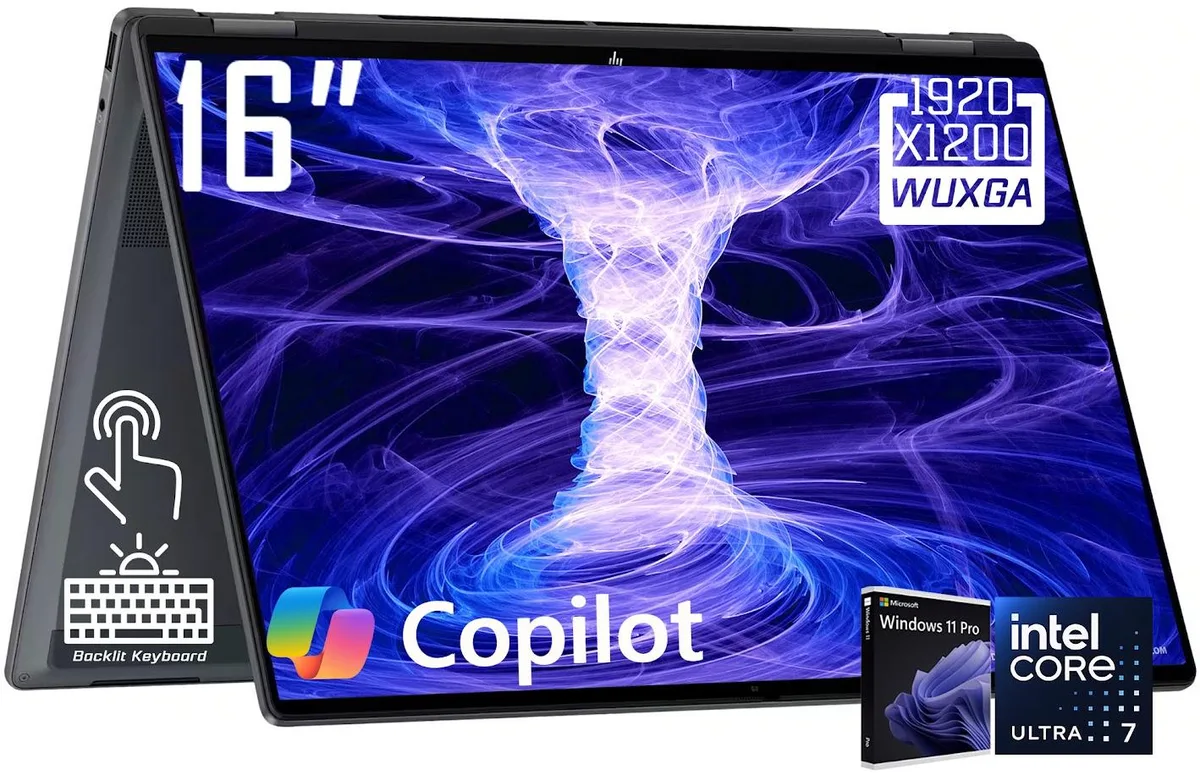 HP HP OmniBook X 2-in-1 Laptop 16" Intel Core Ultra 7 256V 16GB 2TB — снимка на продукта
