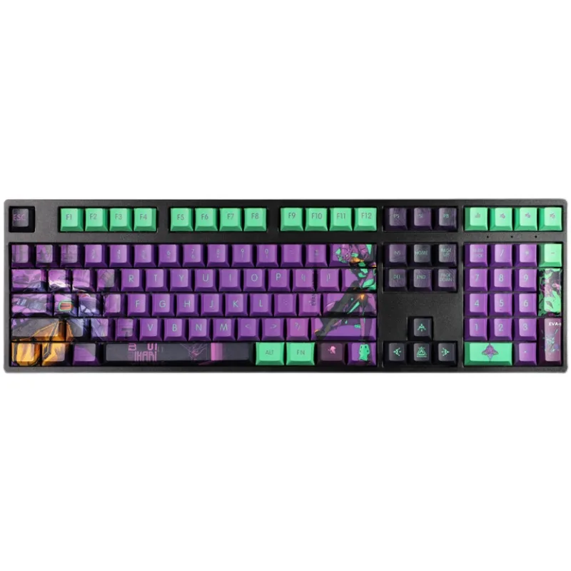 NShi NShi Evangelion 108 Keycap Set Purple — produktbild
