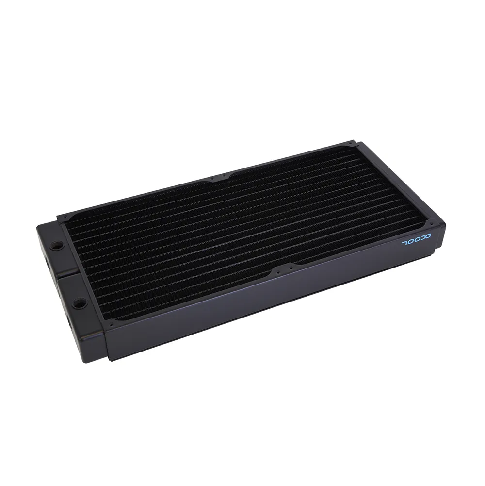 Alphacool NexXxoS XT45 copper radiator 400mm 2x200mm 45mm thick G1/4 ports