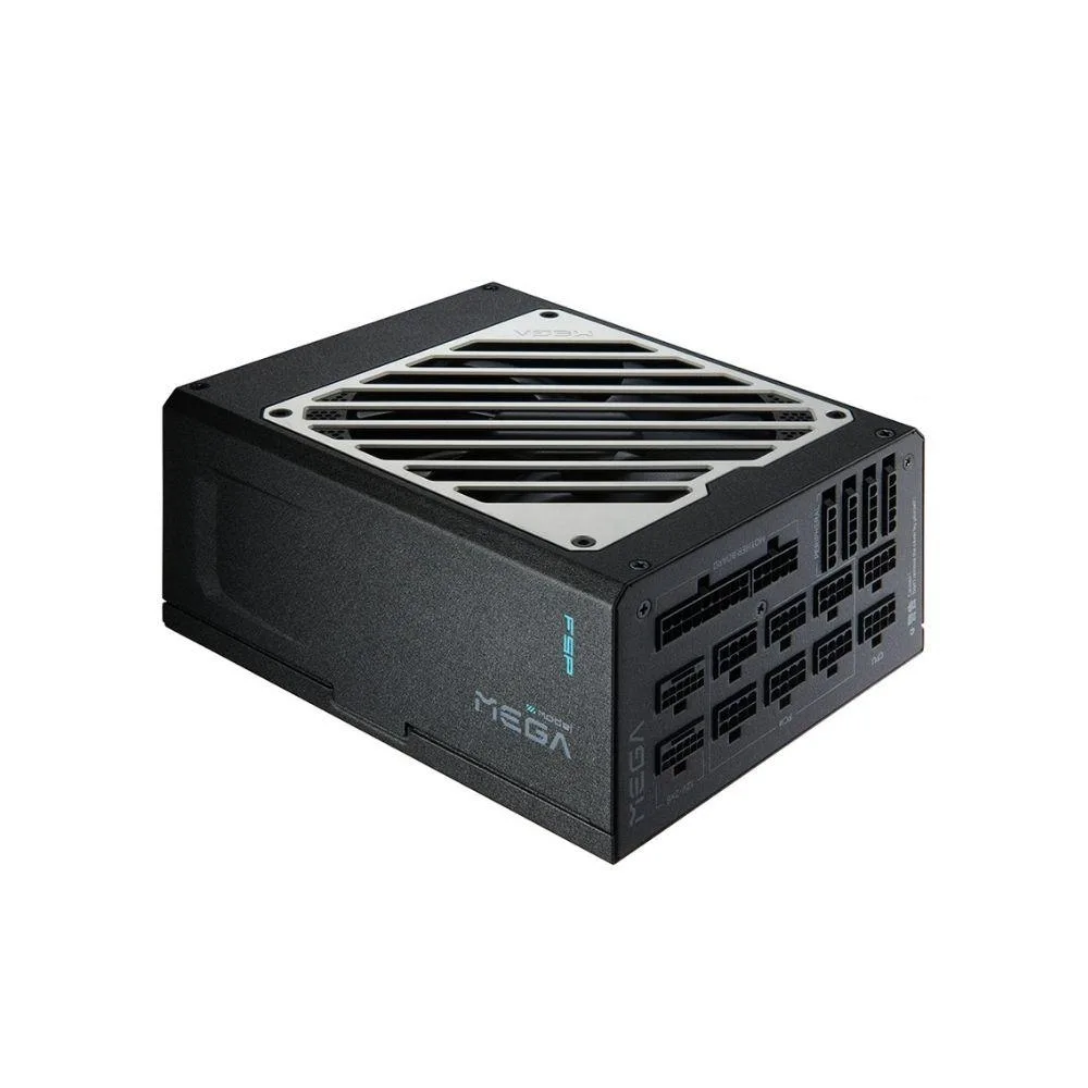 Rectangular 1650 W ATX power supply, matte black finish, 135 mm fan grille, fully modular cable sockets