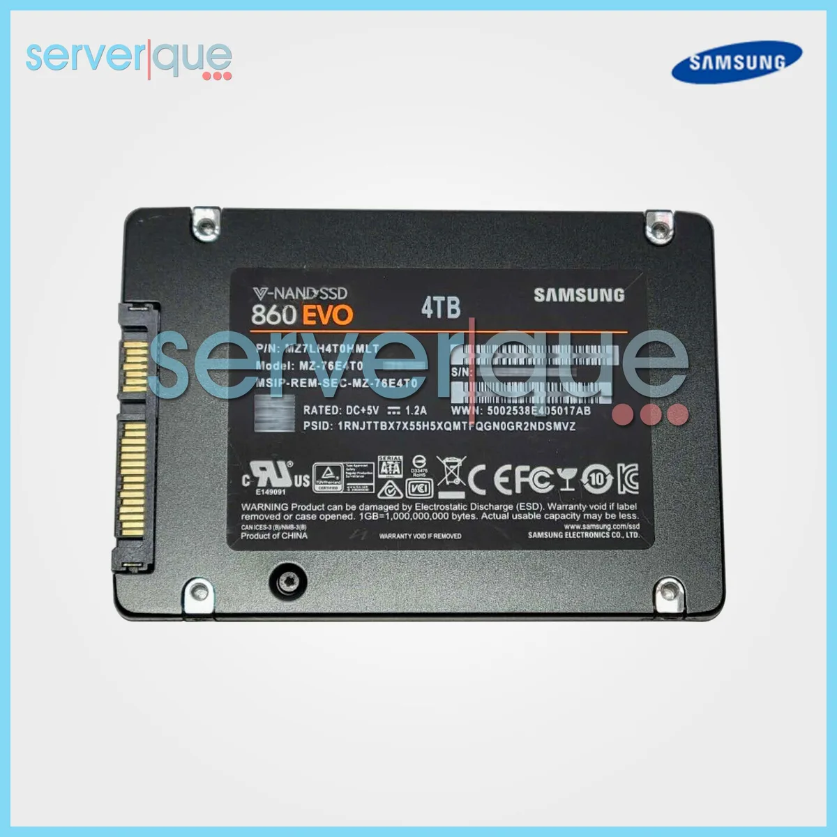 SAMSUNG SAMSUNG 860 EVO 4TB 2.5" SATA internal solid state drive — ürün fotoğrafı