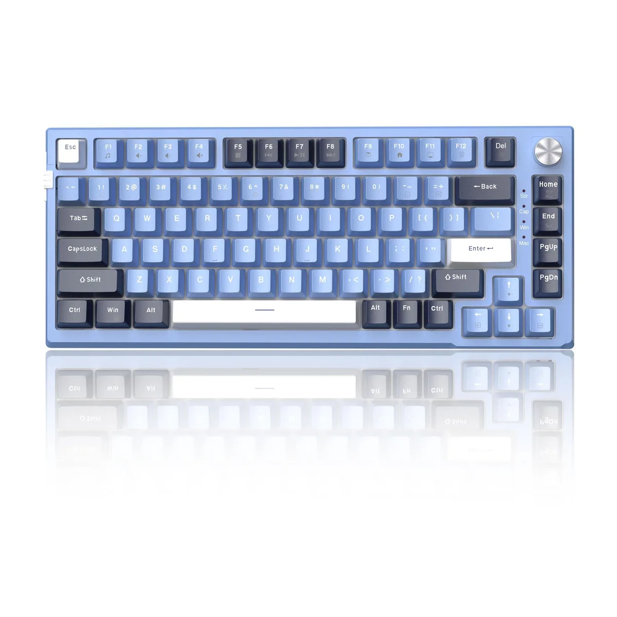Redragon SKY81 75% Mechanical Gaming Keyboard Prussian Blue Blue Whale Switch — 商品写真