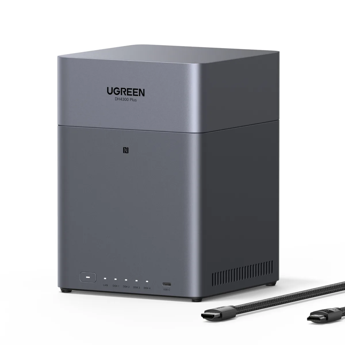 Ugreen Group Limited Ugreen Group Limited DH4300Plus 4-Bay NAS 8GB LPDDR4X 2.5GbE — photo du produit