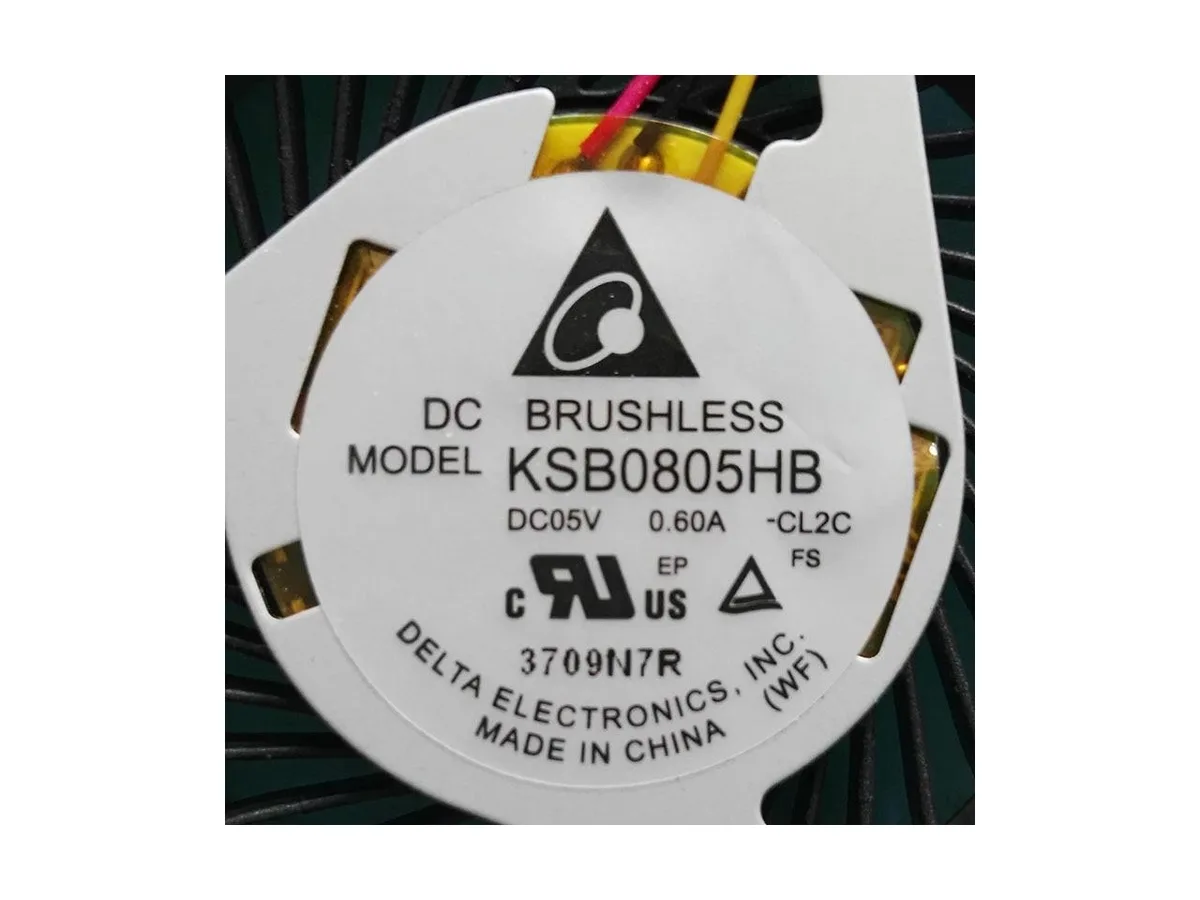 Delta KSB0805HB CPU cooler fan black plastic frame