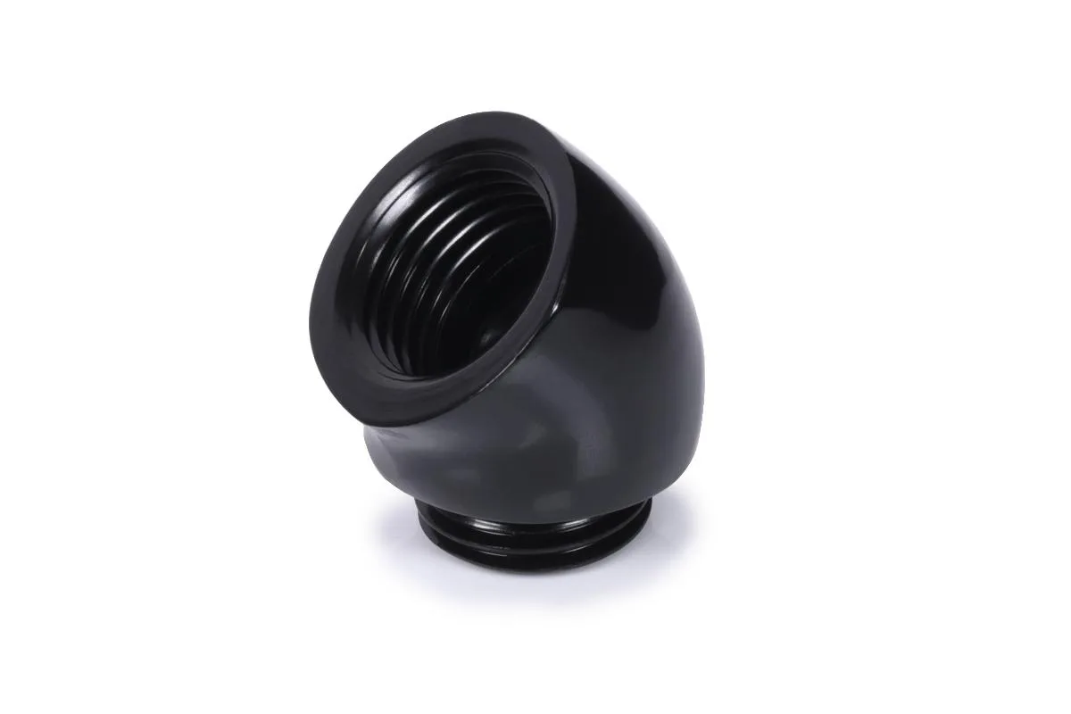 Alphacool Alphacool Eiszapfen 45° G1/4 Adaptor Black Brass 17590 — product photo