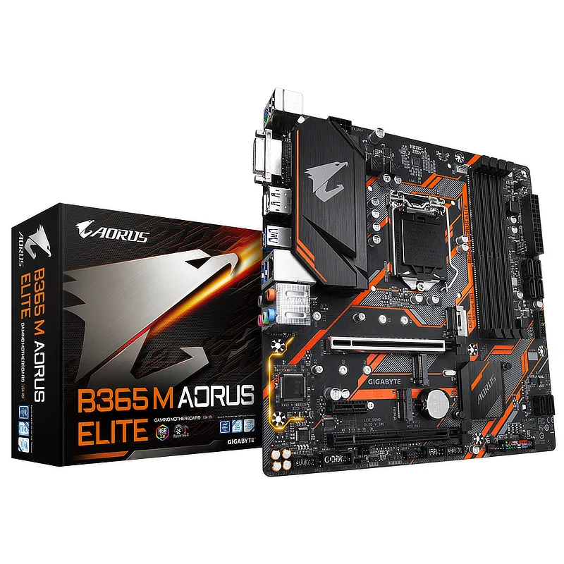 GIGABYTE GIGABYTE B365 M AORUS ELITE Intel motherboard — photo du produit