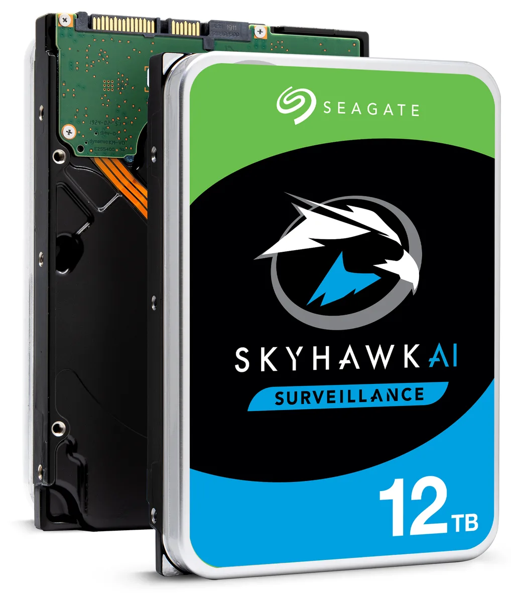 Seagate Seagate ST12000VX0008 SkyHawk 12TB 256MB SATA 3.5" internal hard drive — photo du produit