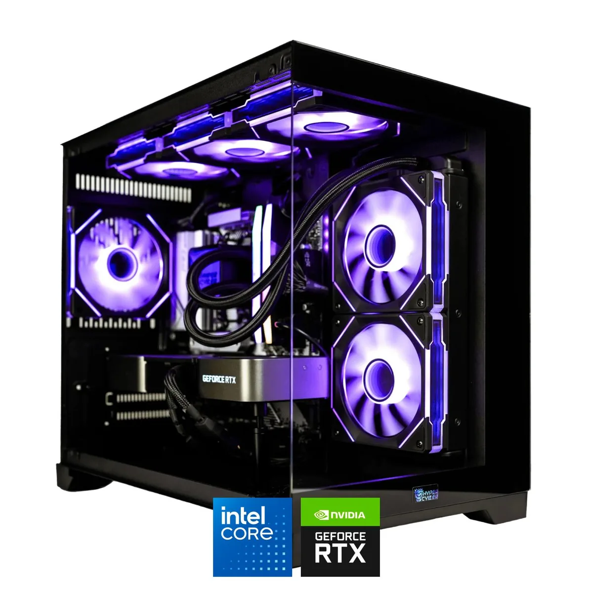 Hyper Cyber Hyper Cyber Rage Q Gaming PC Intel Core i5-14600K RTX 5070 16GB DDR4 1TB SSD — product photo