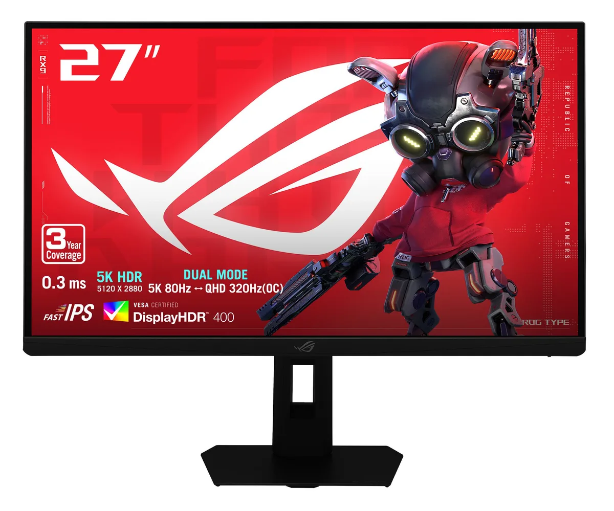 ASUS ASUS ROG Strix XG27JCEG 27" 5K 80Hz Fast IPS gaming monitor — 商品写真