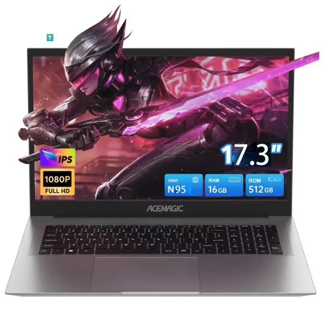 NIPOGI NIPOGI aX17PRO 17.3" FHD Ryzen 3 4300U 16GB 512GB Windows 11 Pro Graphite — fotografia produktu