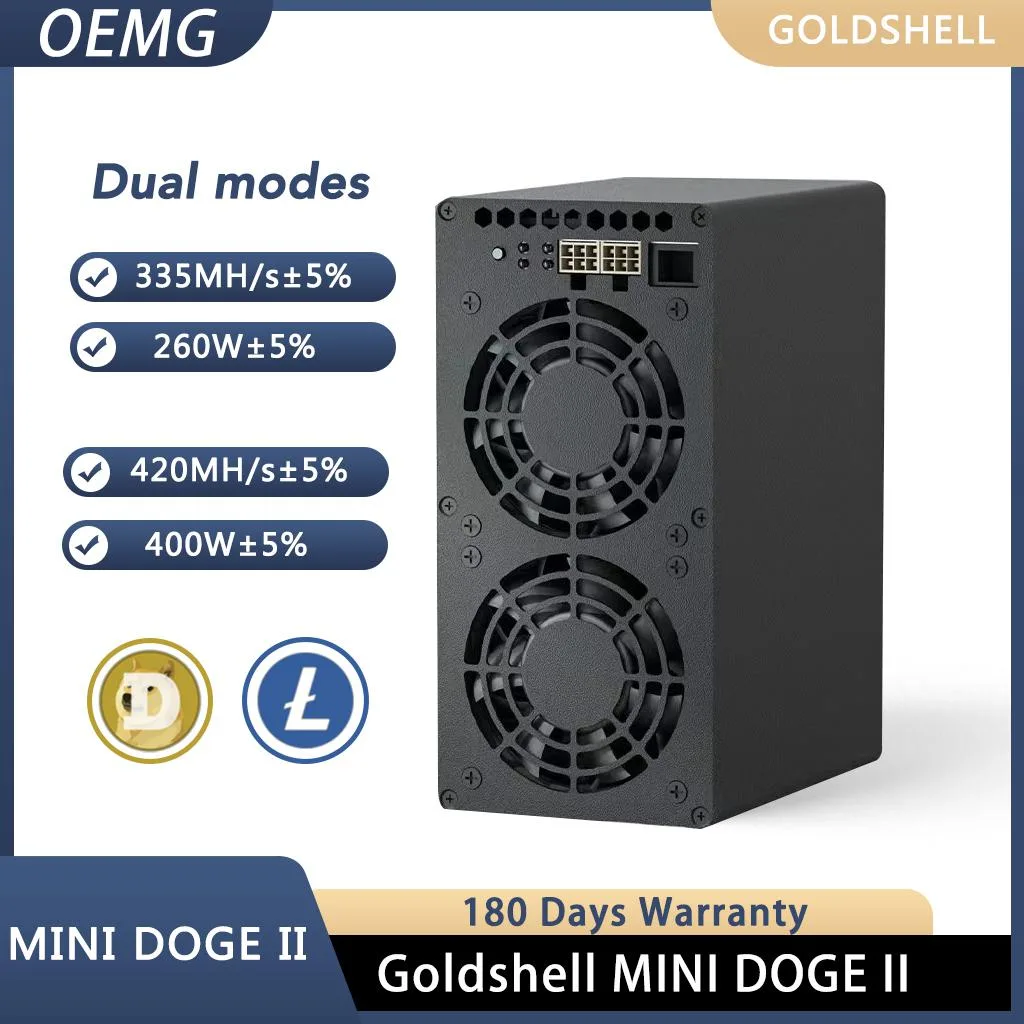 Goldshell Goldshell Mini Doge II Dual Mode 420M/335M 400W/260W 35dB mining hardware — photo du produit