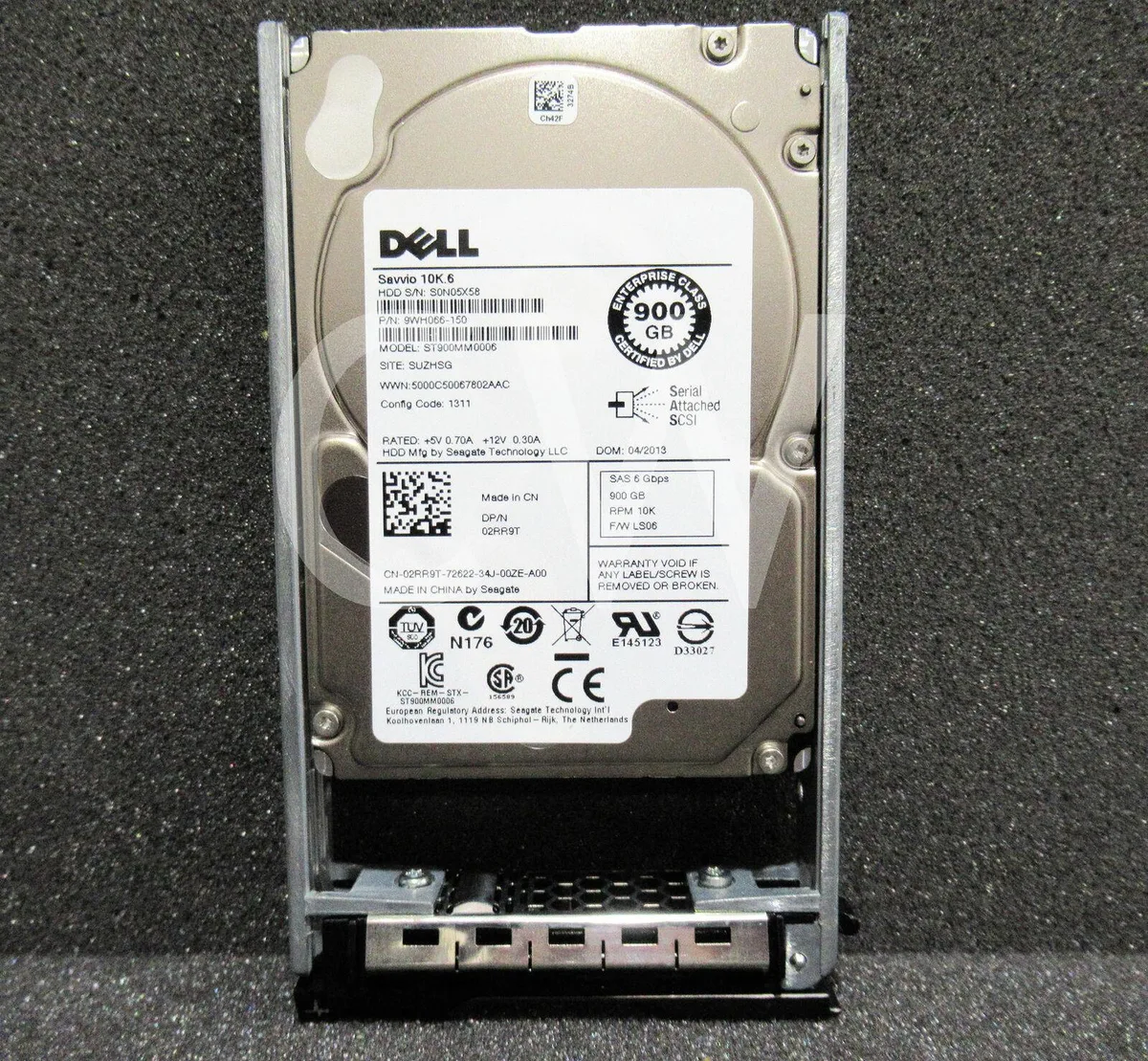 DELL DELL ST900MM0006 900GB 10K 6Gb/s 2.5" SAS internal hard drive — 商品写真