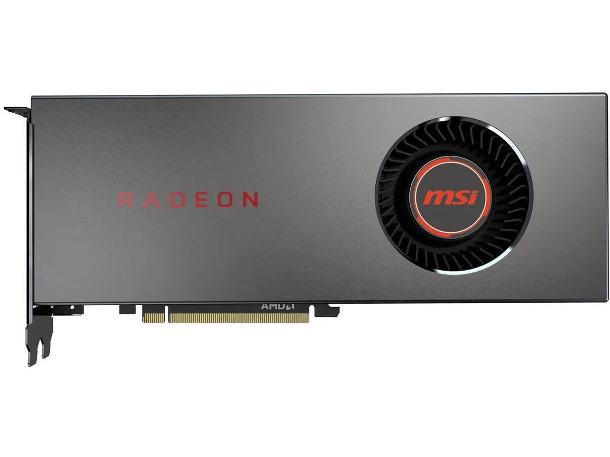 MSI Radeon RX 5700 8G Blower graphics card with single fan cooler and matte black finish