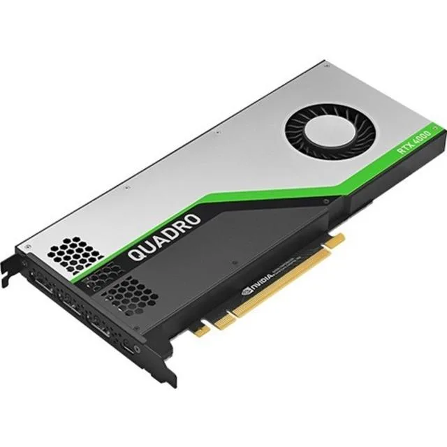 Single-slot graphics card with matte black shroud and silver bracket