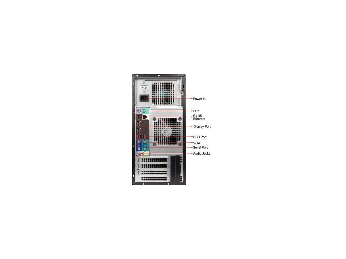 DELL DELL OptiPlex 9020 Tower i5-4570 3.2GHz 8GB DDR3 512GB SSD 1TB HDD DVD-RW Windows 10 Pro — photo du produit