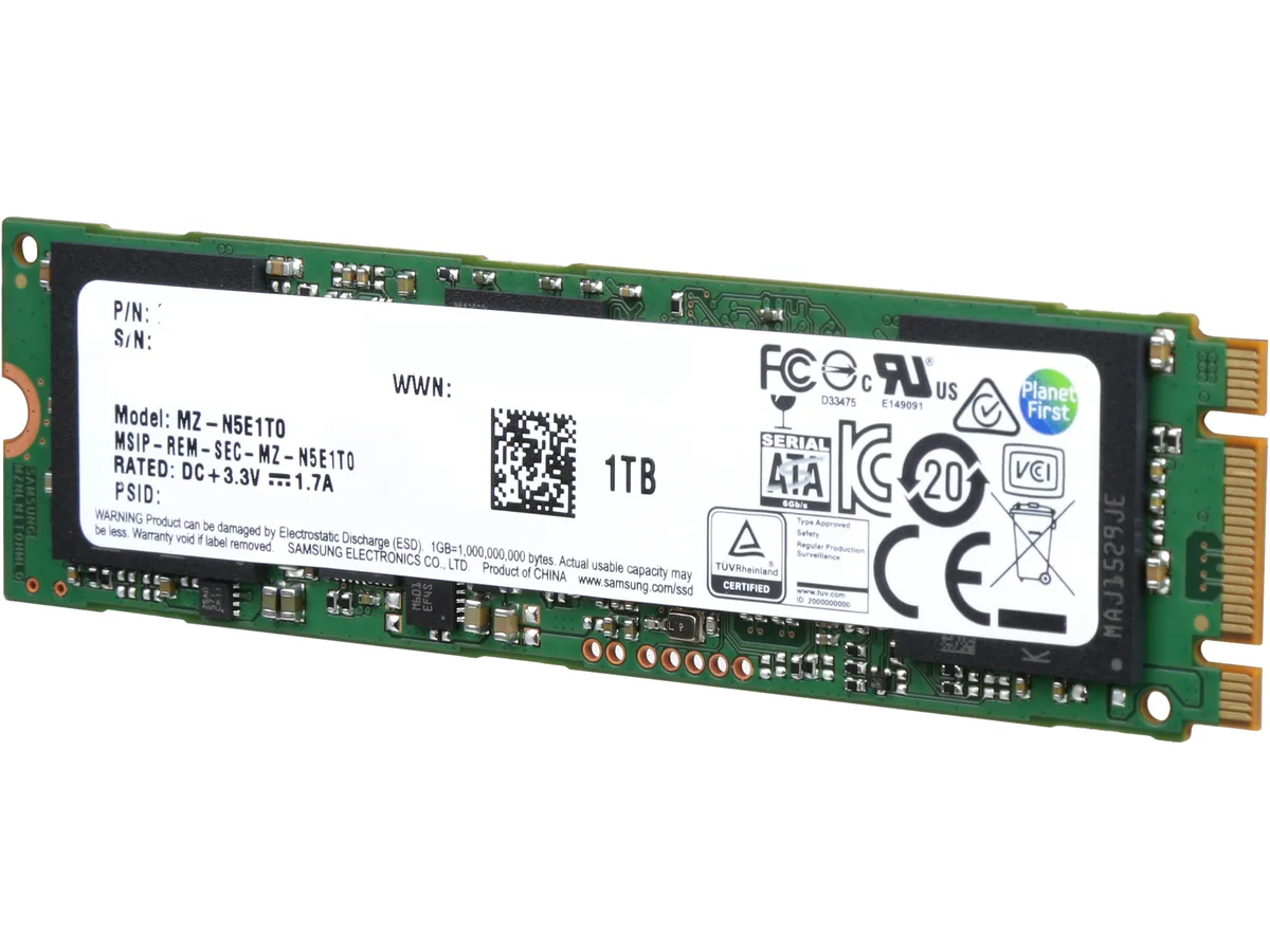 SAMSUNG SAMSUNG 850 EVO M.2 2280 1TB SATA Internal SSD MZ-N5E1T0BW — product photo