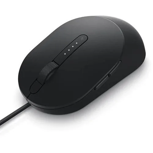 Black wired gaming mouse with ergonomic shape
