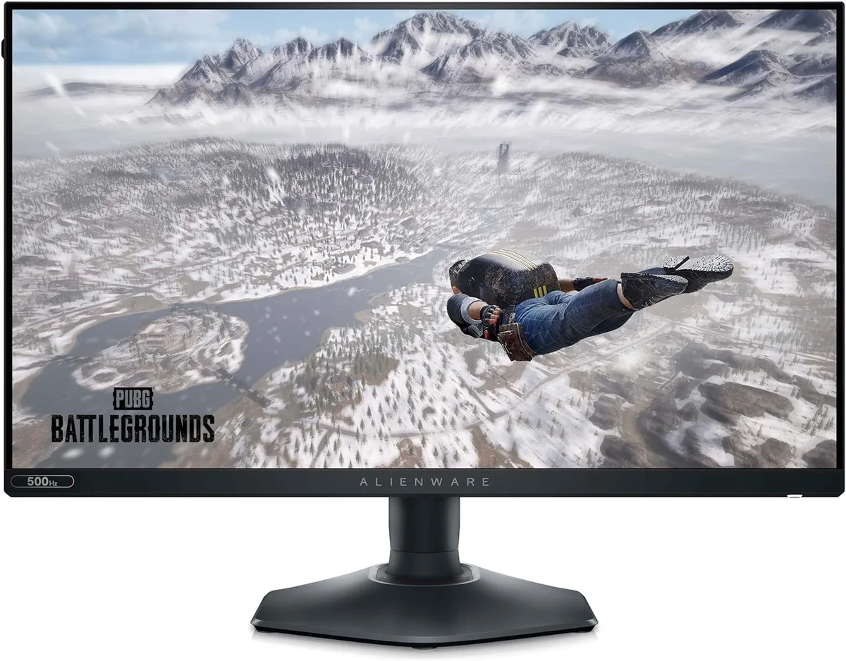 Alienware AW2524HF 24.5 inch gaming monitor, black matte finish, height adjustable stand