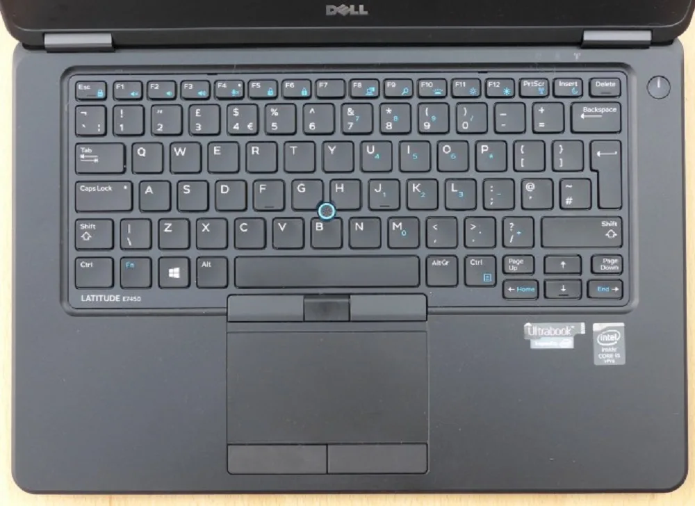 Black Dell e7270 laptop 12 inch screen webcam