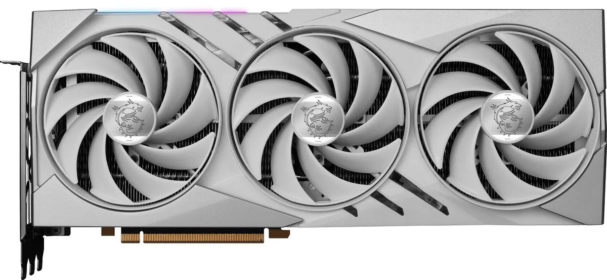 MSI MSI RTX 4080 SUPER 16G GAMING X SLIM WHITE graphics card — fotografia produktu