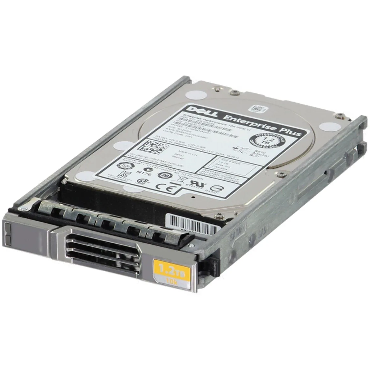 Dell 2.5 inch SAS hard drive silver metal casing