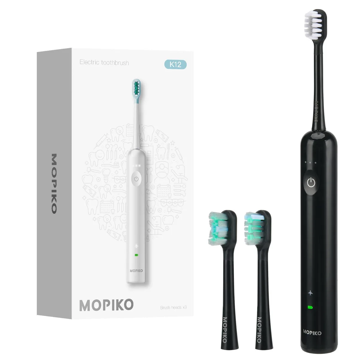 MOPIKO K12-Black Oscillating Electric Toothbrush oral care — product photo