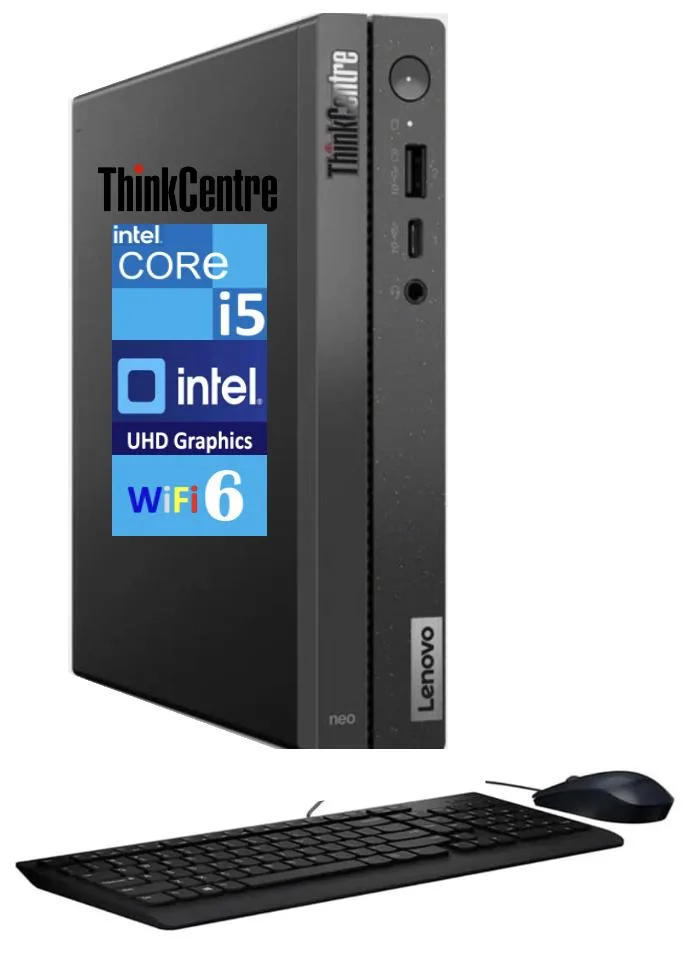 Small black square Mini PC, smooth matte finish, compact enough to hold in one hand