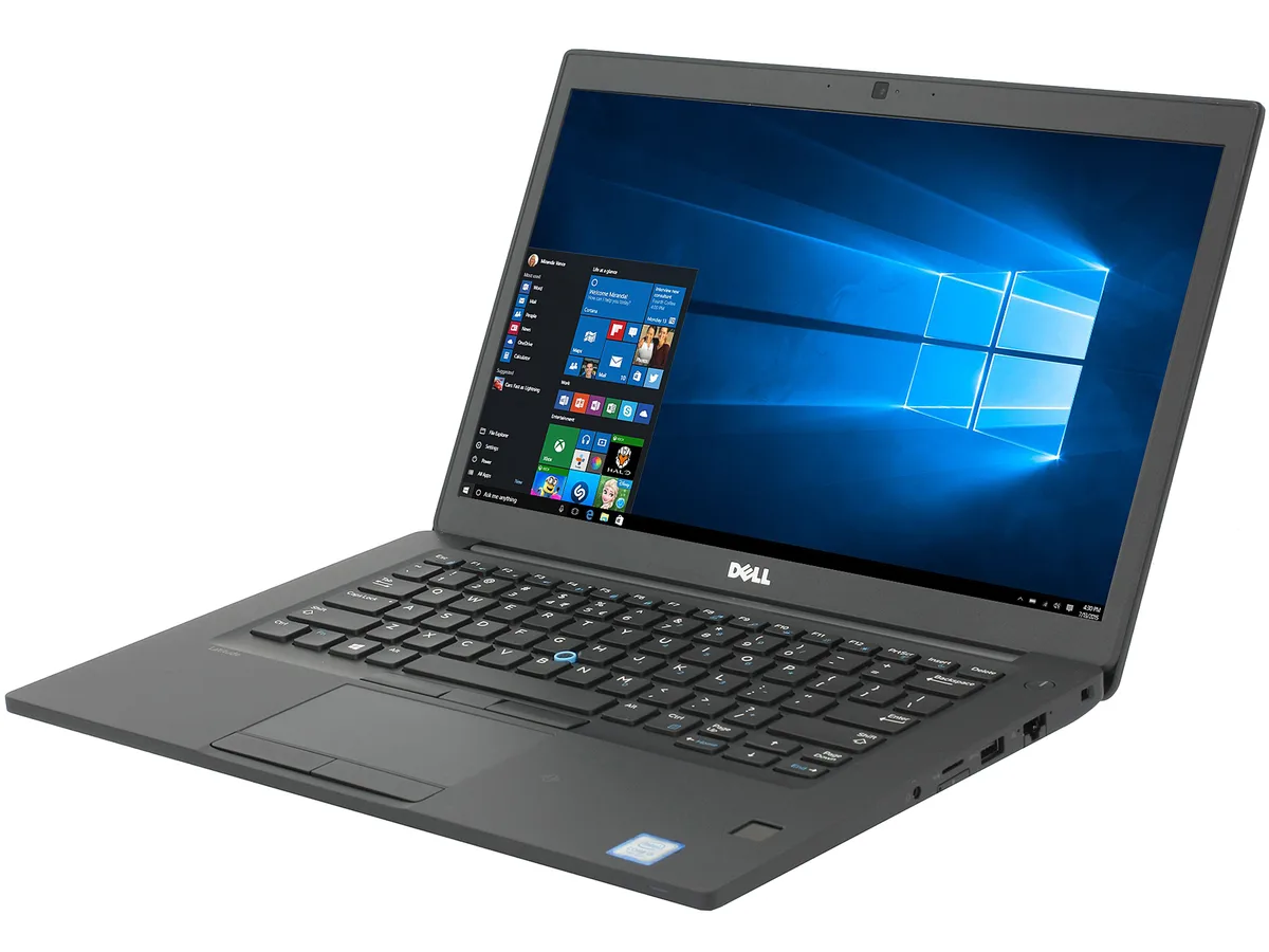 Silver Dell Latitude 7480 14 inch laptop, Grade B wear visible