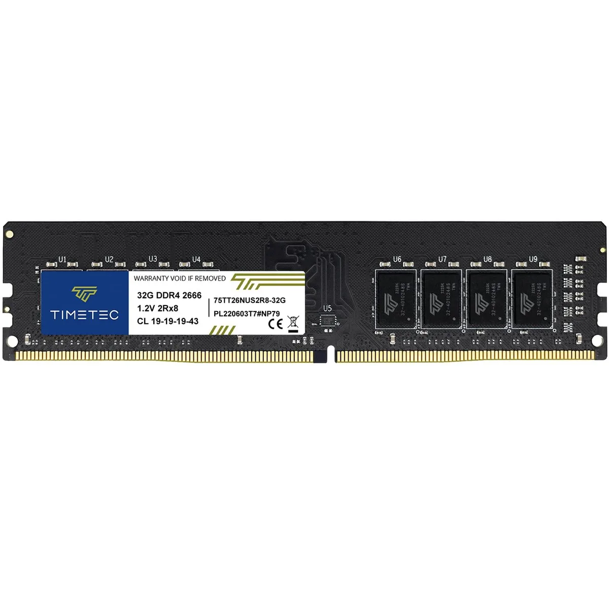 Timetec Timetec 32GB DDR4 2666MHz CL19 288 Pin UDIMM Desktop RAM — photo du produit