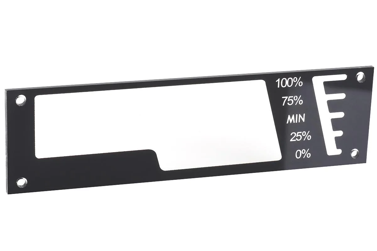 Alphacool Repack Single Bayres replacement front panel, matte black finish