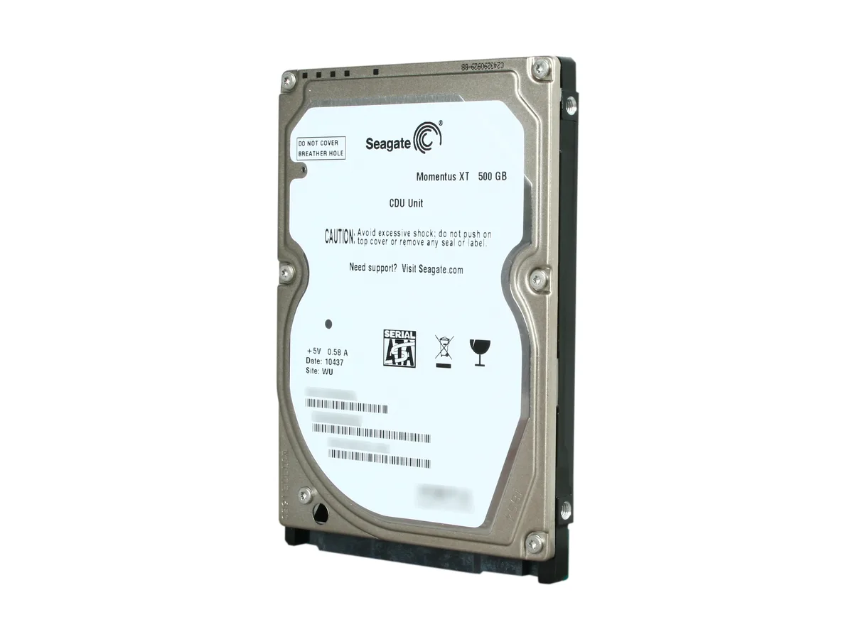 Seagate Seagate Momentus XT ST95005620AS 500GB 7200 RPM 32MB SATA 2.5" laptop hard drive — снимка на продукта