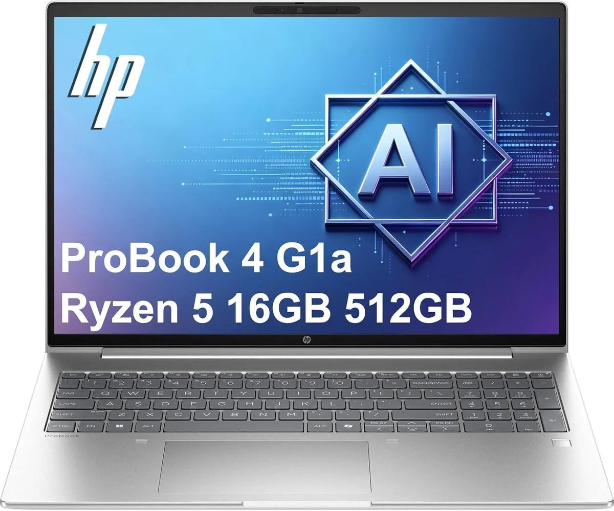 HP HP ProBook 4 G1a 16" WUXGA AMD Ryzen 5 230 16GB DDR5 512GB NVMe business laptop — תמונת המוצר