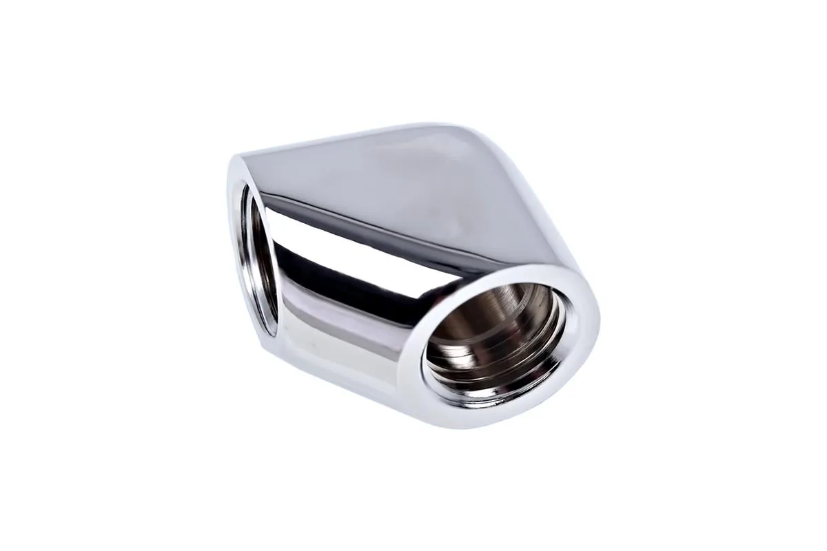 Alphacool Alphacool Eiszapfen G1/4" 90° Female-Female L-Connector Chrome 17259 — photo du produit