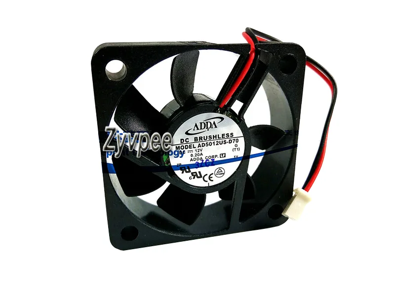 Zyvpee Zyvpee AD5012US-D70 50x15mm 12V .21A 2-pin hydraulic case fan — 商品写真